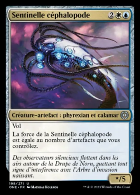 Sentinelle céphalopode, carte Magic ONE 198 — extension Tous Phyrexians