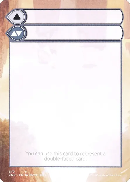 Double-Faced Substitute Card, Magic card SZNR 5 — Zendikar Rising Substitute Cards set