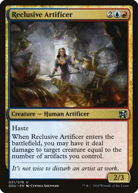 Reclusive Artificer, Magic card DDU 51 — Duel Decks: Elves vs. Inventors set