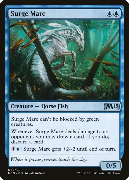 Surge Mare, Magic card M19 77 — Core Set 2019 set