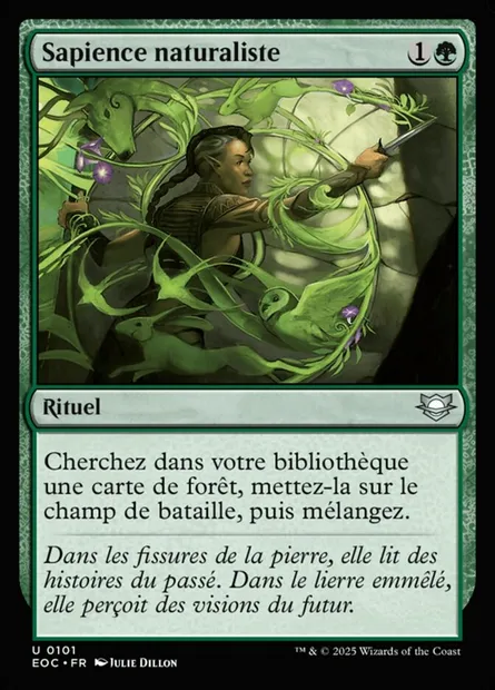 Sapience naturaliste, carte Magic EOC 101 — extension Edge of Eternities Commander