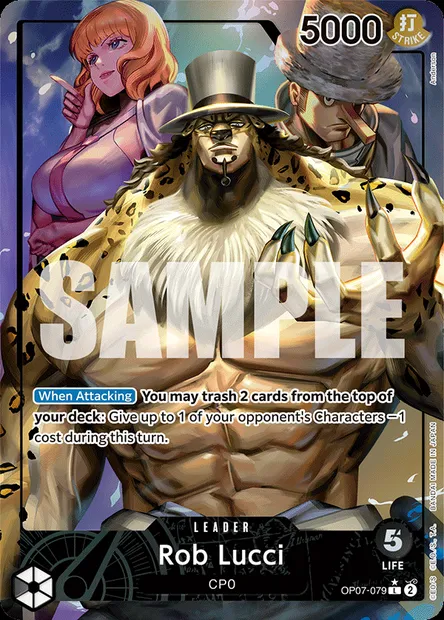 Rob Lucci, One Piece card OP07-079 — 500 YEARS IN THE FUTURE set