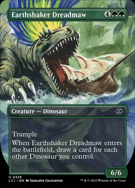 Earthshaker Dreadmaw, Magic card LCI 325 — The Lost Caverns of Ixalan set