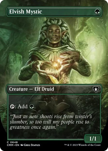 Elvish Mystic, Magic card CMM 648 — Commander Masters set