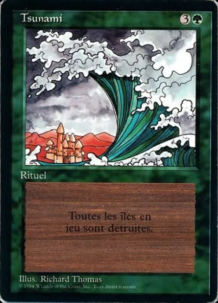 Tsunami, carte Magic FBB 222 — extension Foreign Black Border