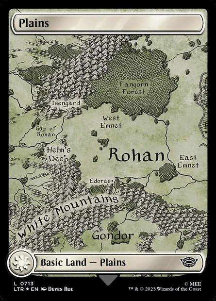 Plaine, carte Magic LTR 713 — extension Le Seigneur des Anneaux : chroniques de la Terre du Milieu