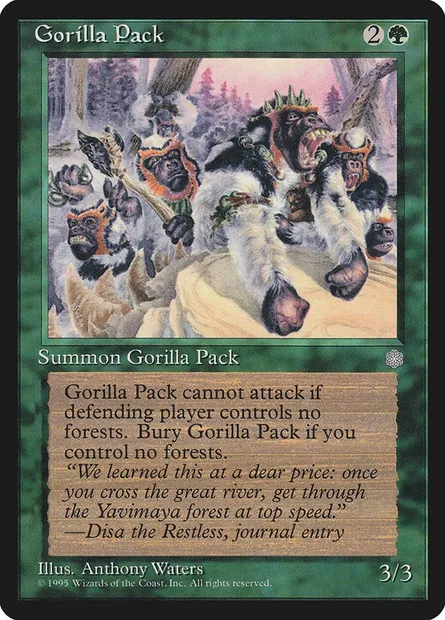 Gorilla Pack, Magic card ICE 247 — Ice Age set