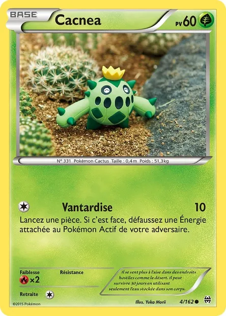 Cacnea, carte Pokémon BKT 4 — extension Impulsion Turbo