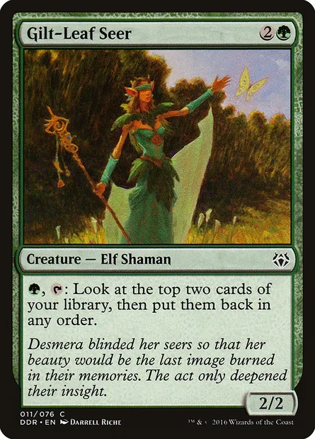 Gilt-Leaf Seer, Magic card DDR 11 — Duel Decks: Nissa vs. Ob Nixilis set