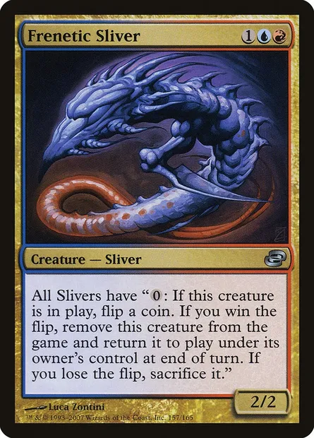 Frenetic Sliver, Magic card PLC 157 — Planar Chaos set