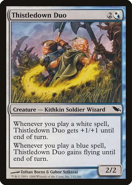 Thistledown Duo, Magic card SHM 152 — Shadowmoor set