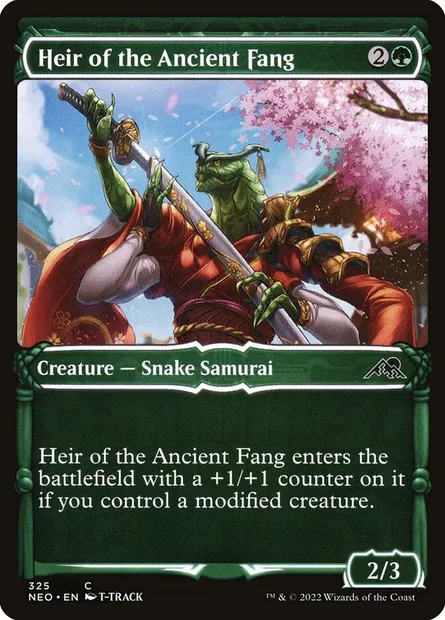 Heir of the Ancient Fang, Magic card NEO 325 — Kamigawa: Neon Dynasty set