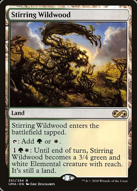 Stirring Wildwood, Magic card UMA 251 — Ultimate Masters set