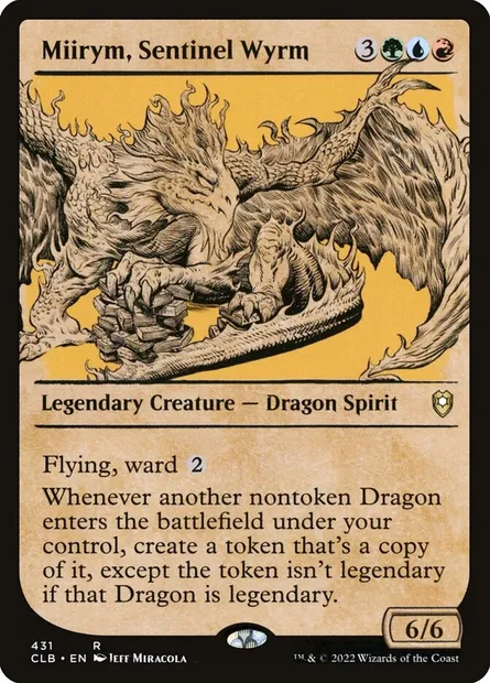 Miirym, Sentinel Wyrm, Magic card CLB 431 — Commander Legends: Battle for Baldur's Gate set