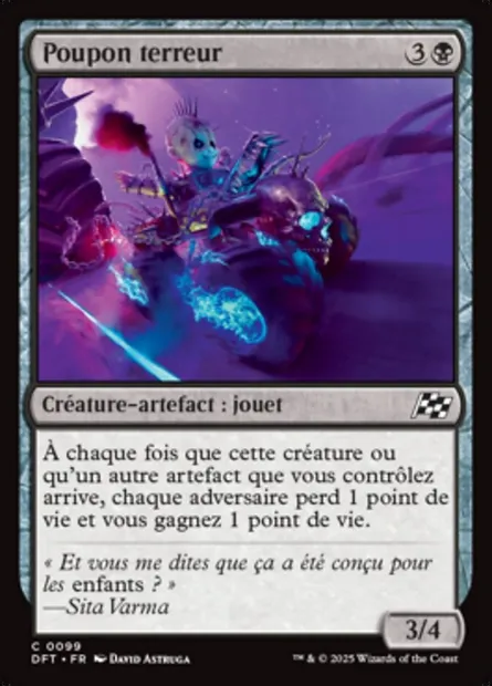 Poupon terreur, carte Magic DFT 99 — extension Aetherdrift