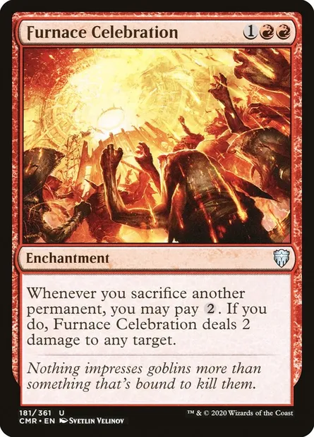 Furnace Celebration, Magic card CMR 181 — Commander Legends set