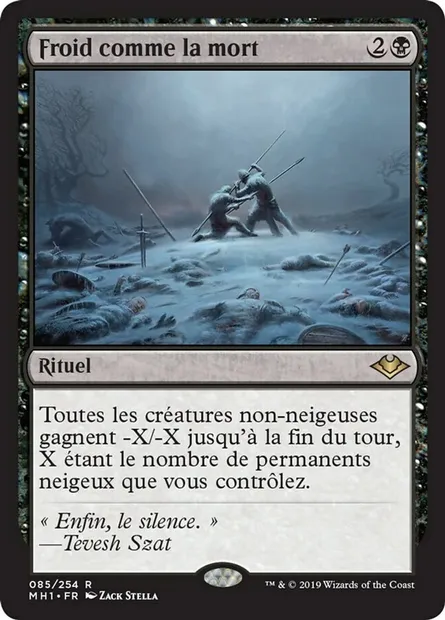 Froid comme la mort, carte Magic MH1 85 — extension Horizons du Modern