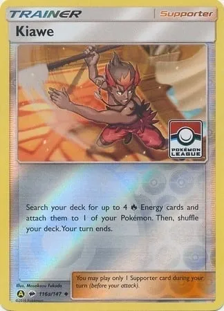 Kiawe, carte Pokémon LGP 116a — extension League Promos