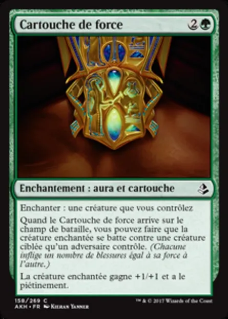 Cartouche de force, carte Magic AKH 158 — extension Amonkhet