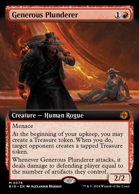 Generous Plunderer, Magic card BIG 76 — The Big Score set