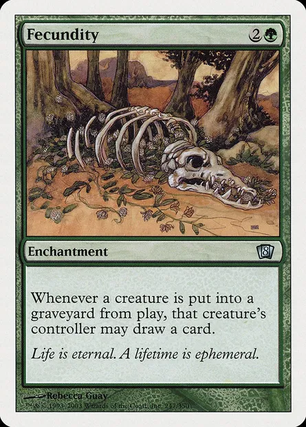 Fecundity, Magic card 8ED 247 — Eighth Edition set