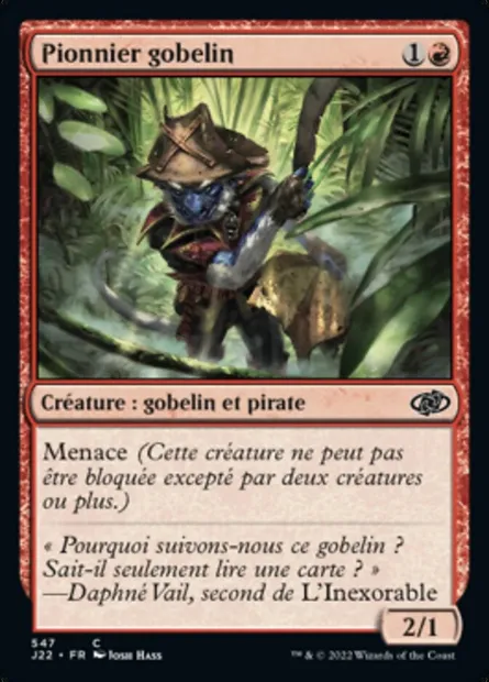 Pionnier gobelin, carte Magic J22 547 — extension Jumpstart 2022