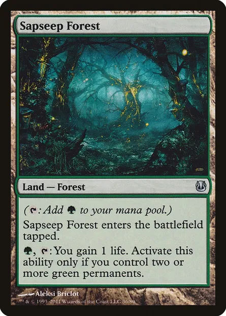 Sapseep Forest, Magic card DDH 36 — Duel Decks: Ajani vs. Nicol Bolas set
