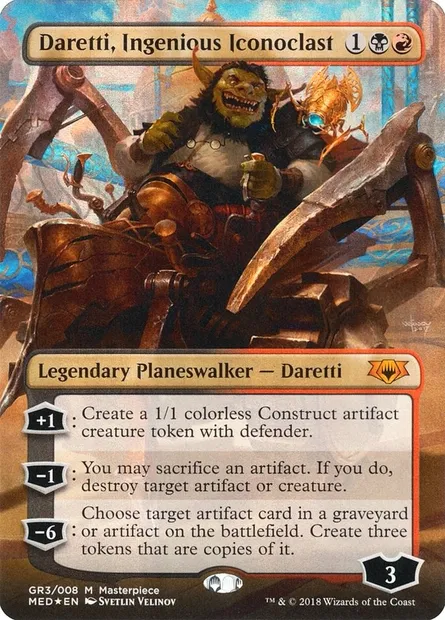 Daretti, Ingenious Iconoclast, Magic card MED GR3 — Mythic Edition set