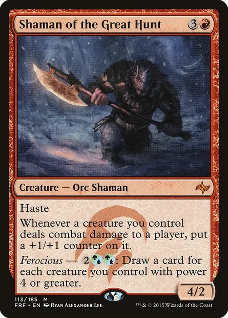 Shaman of the Great Hunt, Magic card FRF 113 — Fate Reforged set