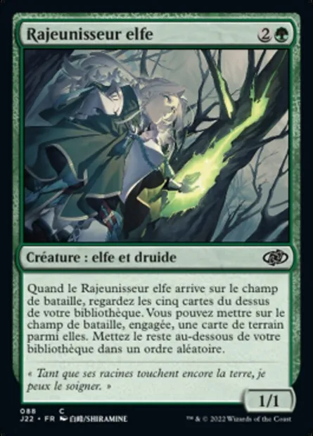 Rajeunisseur elfe, carte Magic J22 88 — extension Jumpstart 2022