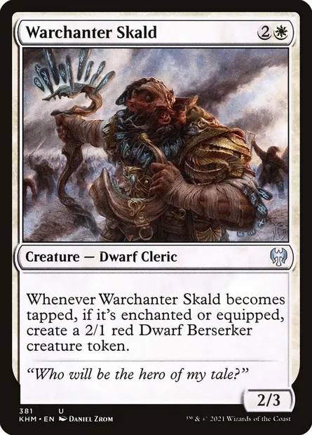 Warchanter Skald, Magic card KHM 381 — Kaldheim set