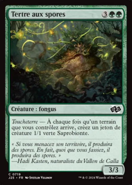 Tertre aux spores, carte Magic J25 719 — extension Foundations Jumpstart