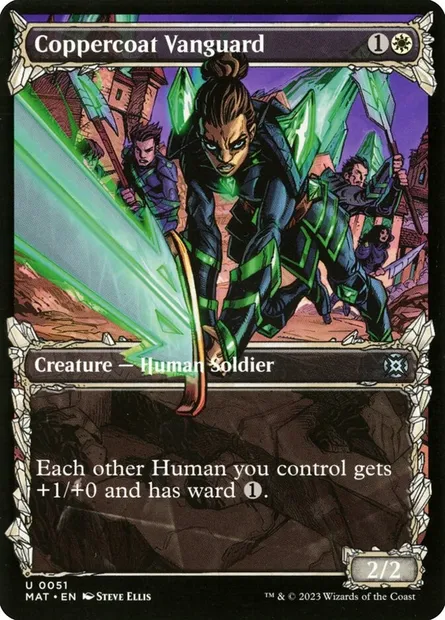 Coppercoat Vanguard, Magic card MAT 51 — March of the Machine: The Aftermath set