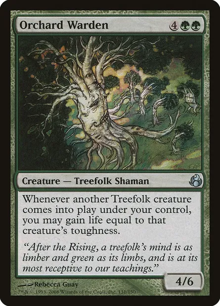 Orchard Warden, Magic card MOR 131 — Morningtide set