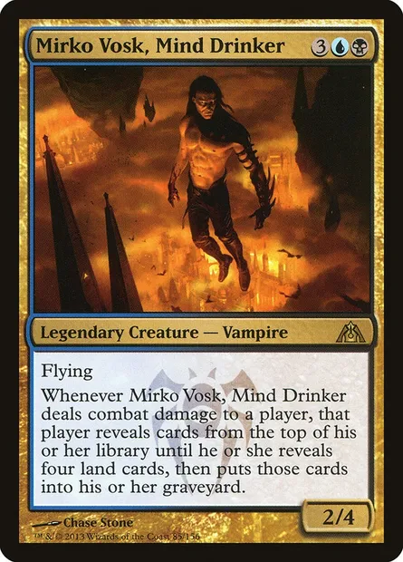 Mirko Vosk, Mind Drinker, Magic card DGM 85 — Dragon's Maze set