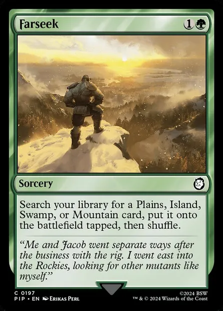 Farseek, Magic card PIP 197 — Fallout set