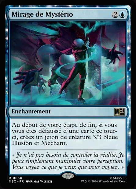 Mirage de Mystério, carte Magic MSC 630 — extension Marvel Super Heroes Commander