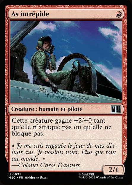 As intrépide, carte Magic MSC 691 — extension Marvel Super Heroes Commander
