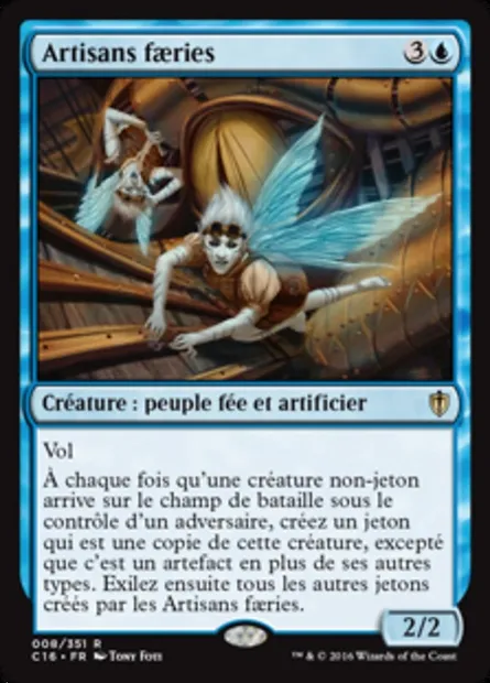 Artisans faeries, carte Magic C16 8 — extension Commander 2016