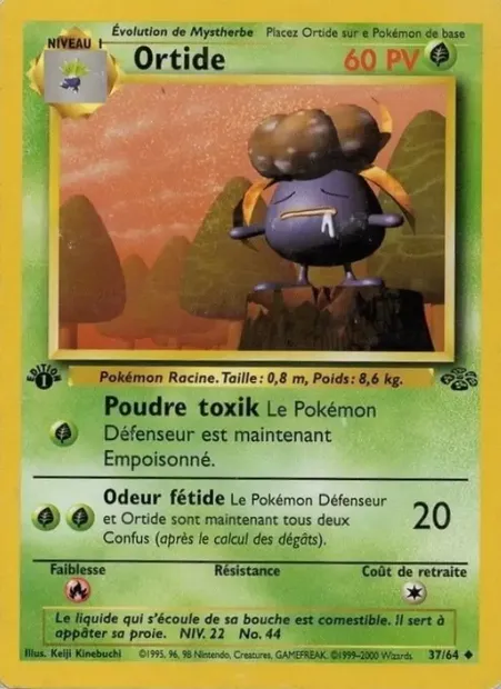 Ortide, carte Pokémon JU 37 — extension Jungle