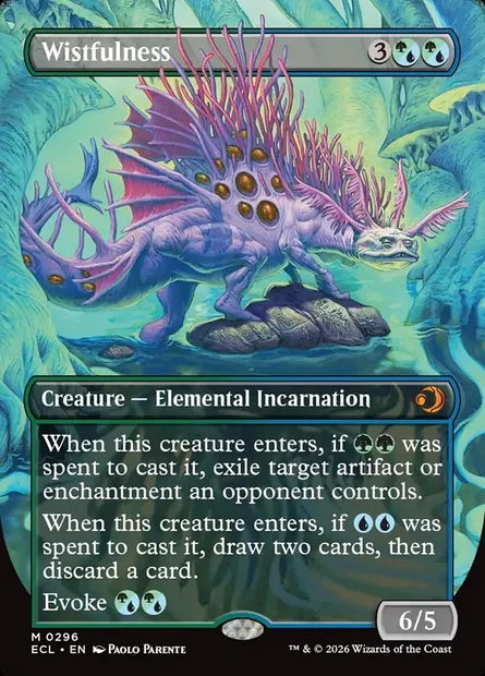 Nostalgie, carte Magic ECL 296 — extension Lorwyn Eclipsed