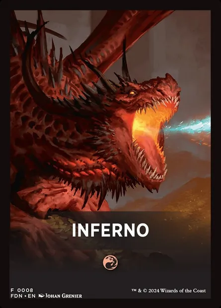 Inferno, Magic card FFDN 8 — Foundations Front Cards set
