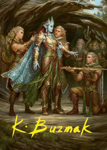 Lathril, Blade of the Elves // Lathril, Blade of the Elves, Magic card AFDN 48 — Foundations Art Series set