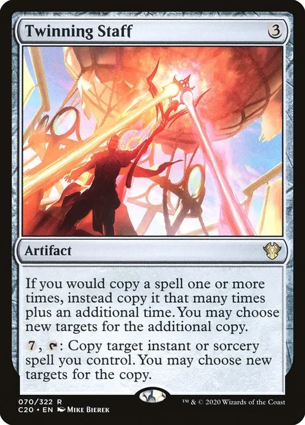 Twinning Staff, Magic card C20 70 — Commander 2020 set