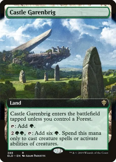 Castle Garenbrig, Magic card ELD 388 — Throne of Eldraine set