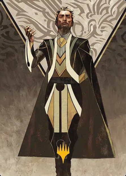 Ral Zarek, Guest Lecturer // Ral Zarek, Guest Lecturer, Magic card ASOS 27 — Secrets of Strixhaven Art Series set