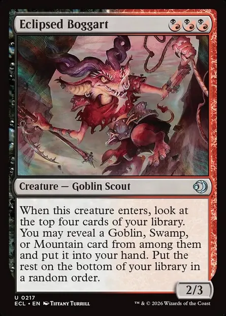 Eclipsed Boggart, Magic card ECL 217 — Lorwyn Eclipsed set