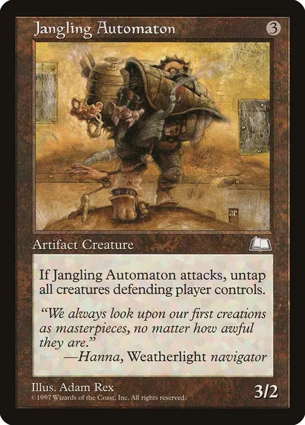 Jangling Automaton, Magic card WTH 151 — Weatherlight set