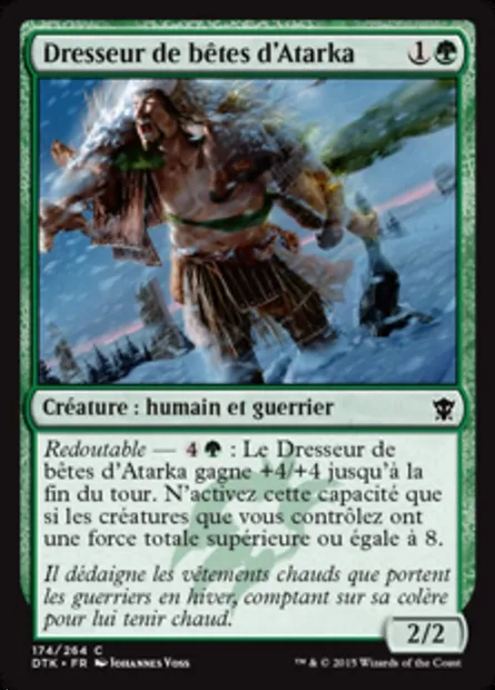 Dresseur de bêtes d'Atarka, carte Magic DTK 174 — extension Les Dragons de Tarkir
