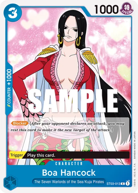 Boa Hancock, One Piece card ST03-013 — The Seven Warlords of the Sea set